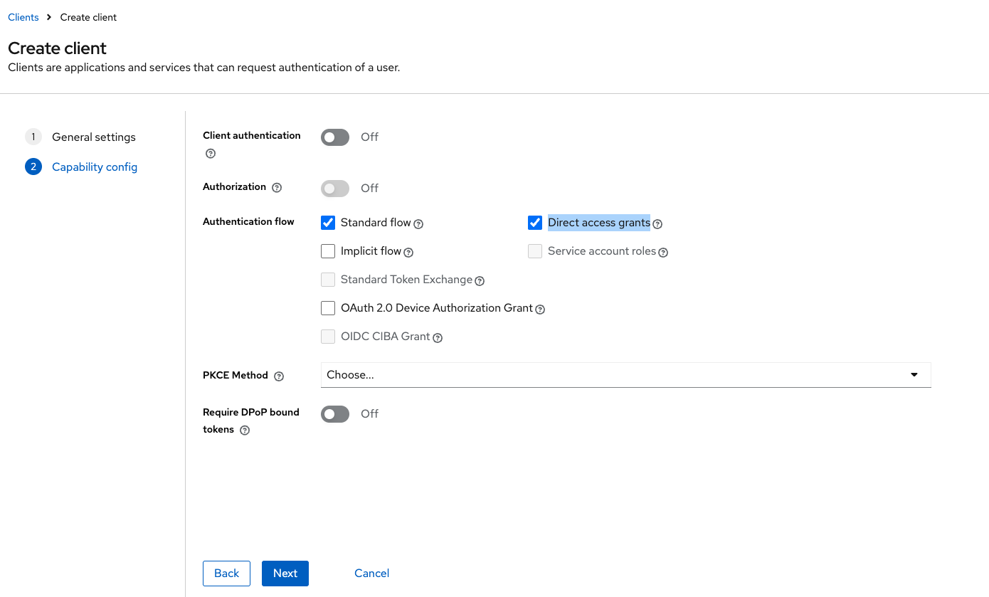 Direct Access Grants